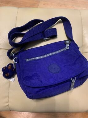 Kipling Deep Lavender Crossbody Messenger Bag 6inch